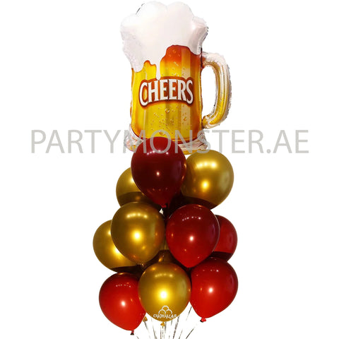 Cheers balloons bouquet - PartyMonster.ae