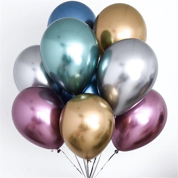 Chrome latex balloons bunch for sale online in Dubai