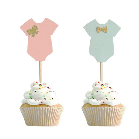 Baby boy or girl  cupcake topper for baby shower, gender reveal parties,newborn - PartyMonster.ae
