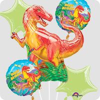 Dinosaur Shaped Orange Foil balloon - 76 *91cm - PartyMonster.ae