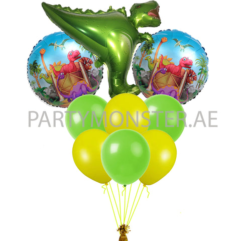 Dinosaur themed balloons bouquet - PartyMonster.ae