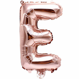 Letter E rose gold foil balloon for sale online in Dubai