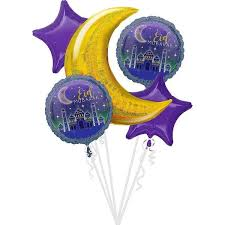 Eid Mubarak Foil Balloon -18in - PartyMonster.ae
