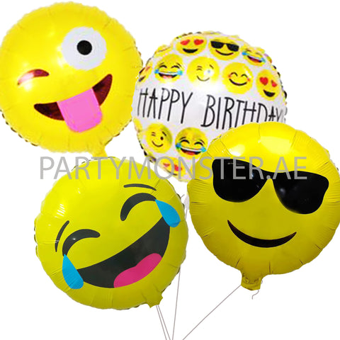 Emoji birthday balloons bouquet - PartyMonster.ae