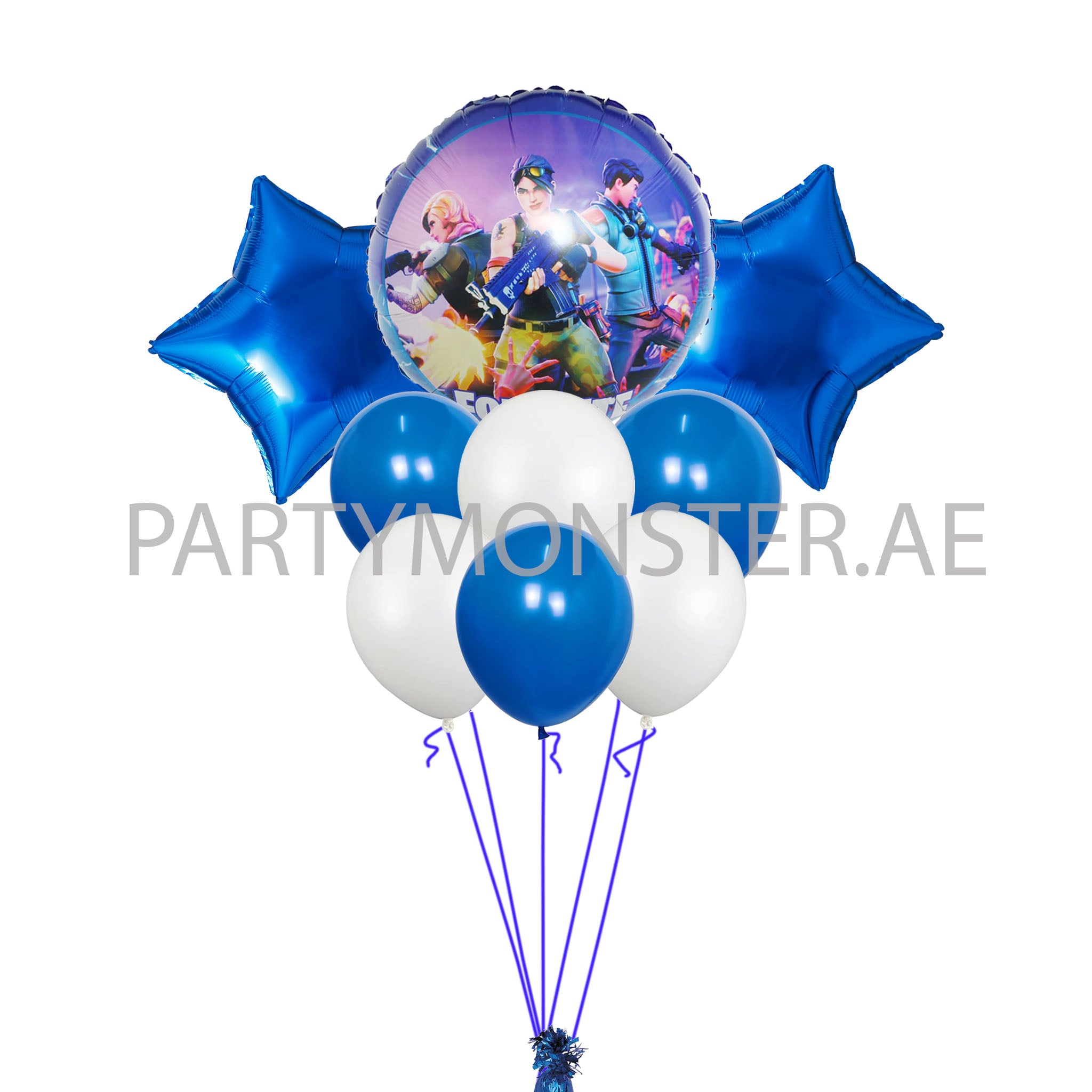 Fortnite themed balloons bouquet - PartyMonster.ae