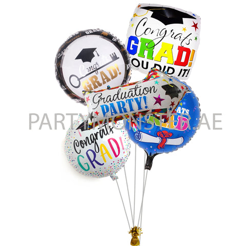 Graduation Party Balloons Bouquet in Dubai
