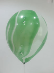 Green marble latex balloon for sale online in Dubai