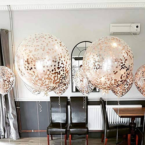 Silver Confetti 3 Feet Latex Balloon