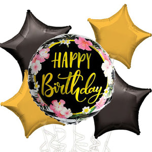 Happy Birthday balloons bouquet 02 - PartyMonster.ae