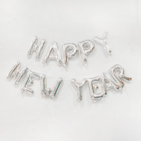 happy new year silver balloons for sale online in Dubai