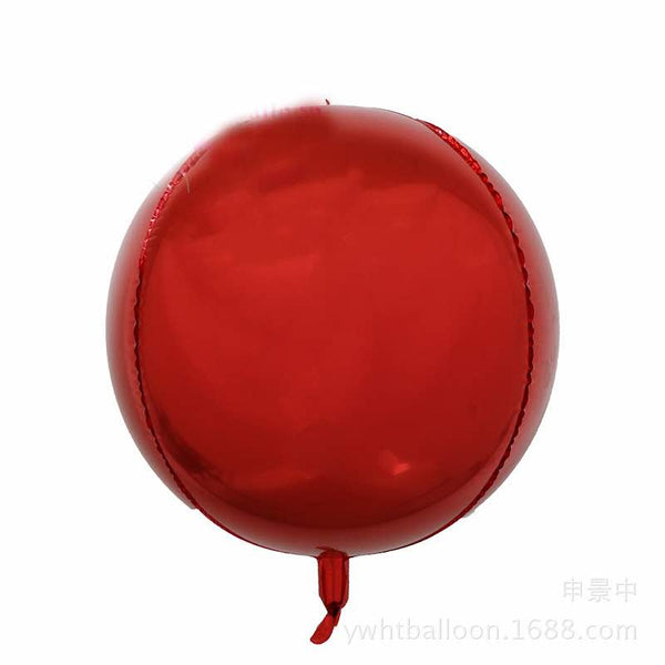 4D Orbz Red Balloon Sphere - 24in - PartyMonster.ae