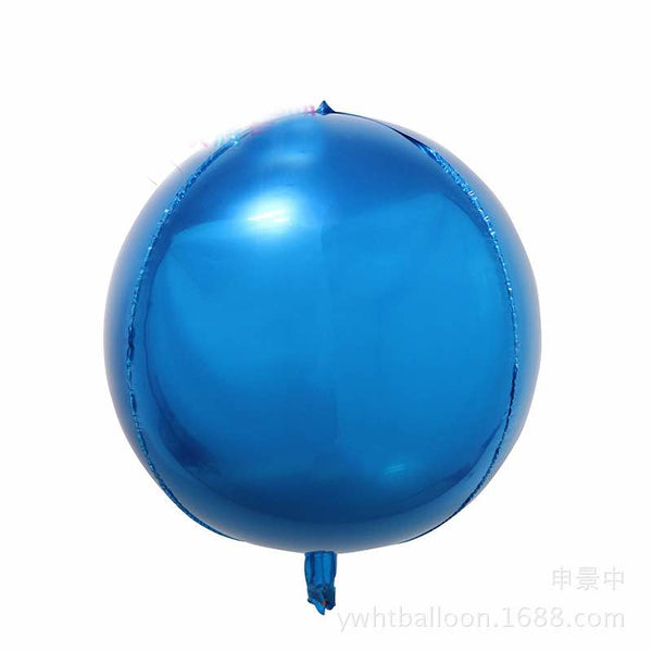 4D Orbz Blue Balloon Sphere - 24in - PartyMonster.ae