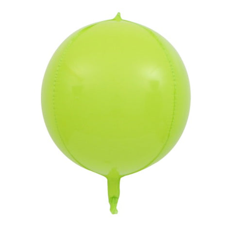 3D Orbz Foil Balloon Green Macaroon- 24in - PartyMonster.ae
