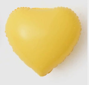 Yellow Macaroon Heart Shaped Balloon - 18in - PartyMonster.ae