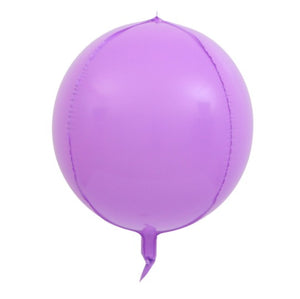 3D Orbz Foil Balloon Purple Macaroon - 24in - PartyMonster.ae
