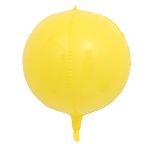 3D Orbz Foil Balloon Yellow Macaroon - 24in - PartyMonster.ae