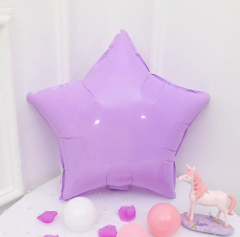 Purple Macaroon Star Shaped Balloon - 18in - PartyMonster.ae
