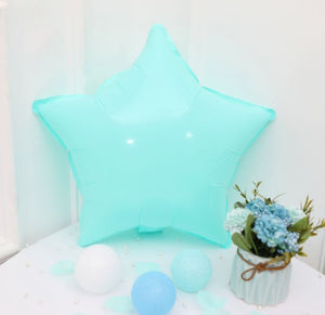 Blue Macaroon Star Shaped Balloon - 18in - PartyMonster.ae