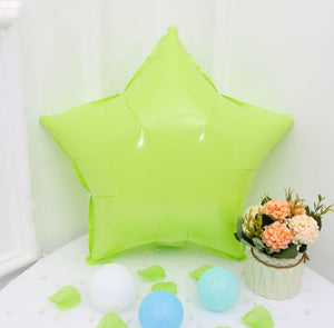 Lime Green Macaroon Star Shaped Balloon - 18in - PartyMonster.ae