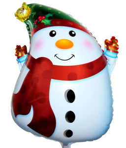 Snow Man Shaped Foil Balloon- 49in - PartyMonster.ae