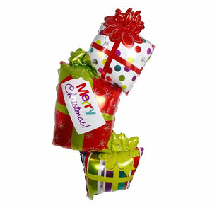 Merry Christmas Gift Boxes Foil Balloon- 49in - PartyMonster.ae