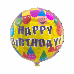 SmileyHappy Birthday Foil Balloon - 18in - PartyMonster.ae