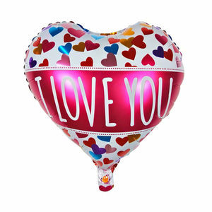 Red Strip I Love YouShaped Balloon - 18in - PartyMonster.ae