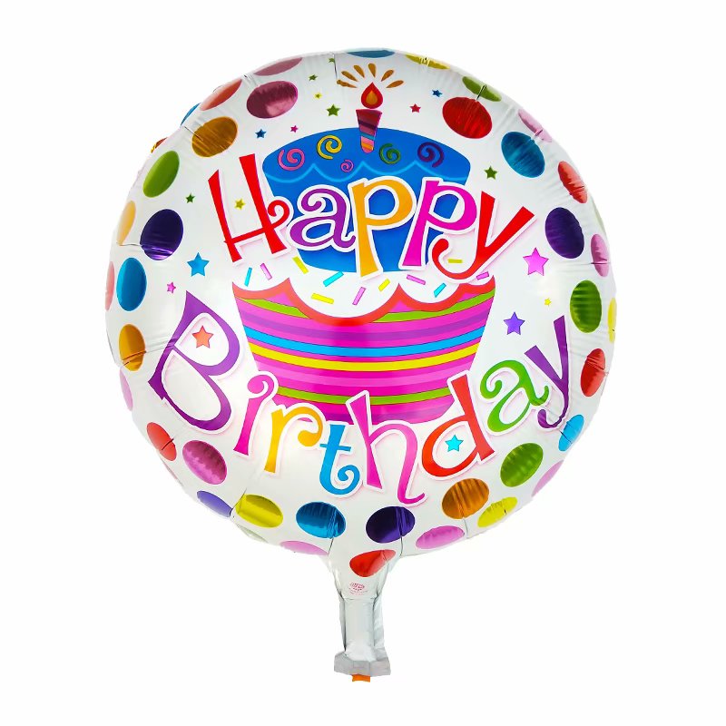 Happy Birthday Cupcake Foil Balloon - 18in - PartyMonster.ae