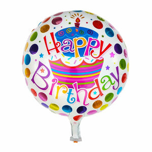 Happy Birthday Cupcake Foil Balloon - 18in - PartyMonster.ae