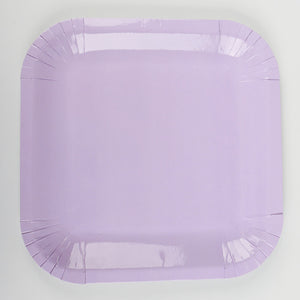 Lavender Paper Plates - 10pcs - PartyMonster.ae