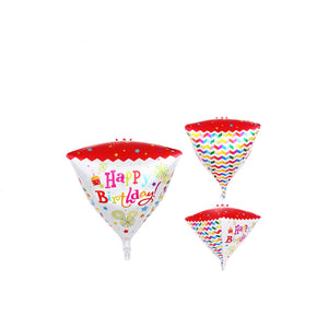 Happy Birthday Diamond Shape Foil Balloon - 22in - PartyMonster.ae