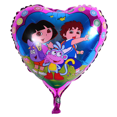 Dora and Friends Heart Shape Balloon - 18in - PartyMonster.ae