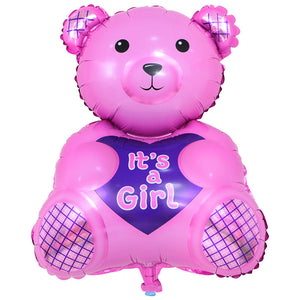 It's A Girl Pink Bear - 28in - PartyMonster.ae