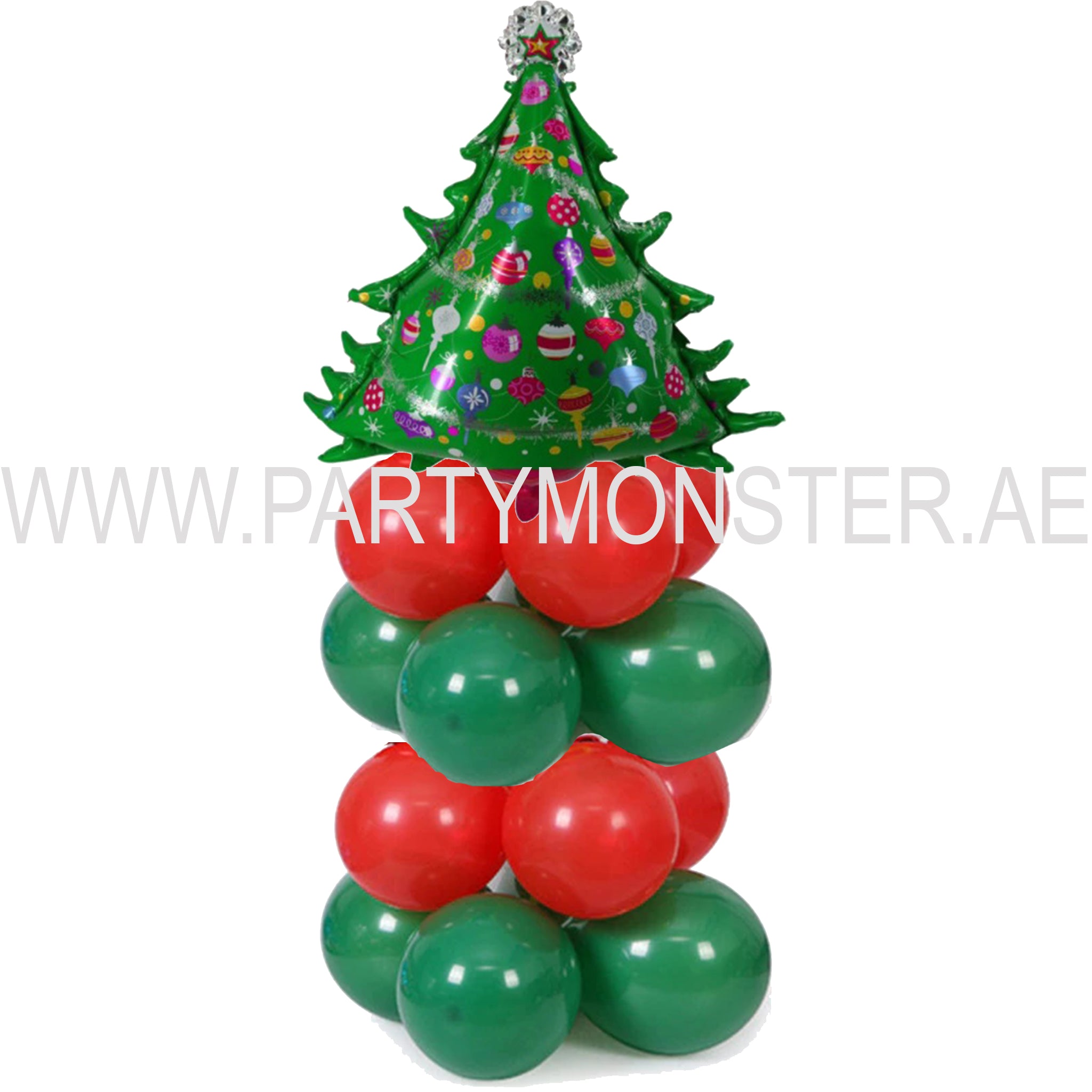 Christmas tree balloon pillar for sale online in Dubai