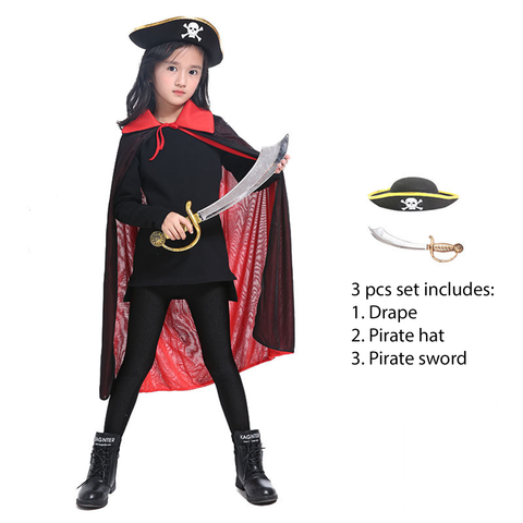 Kid's pirate costume set