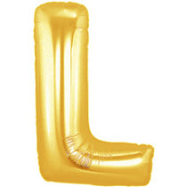Letter L Golden Foil Balloon - 40in - PartyMonster.ae