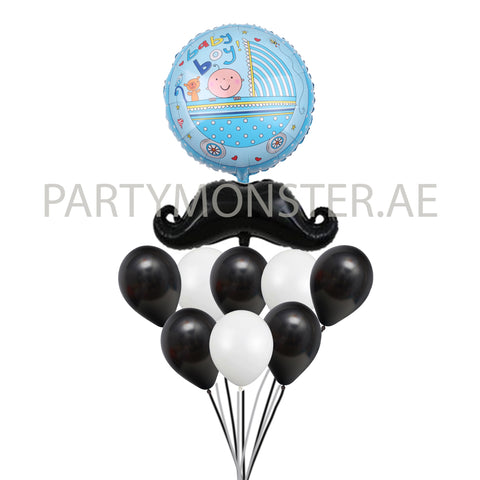 Little man balloons bouquet - PartyMonster.ae