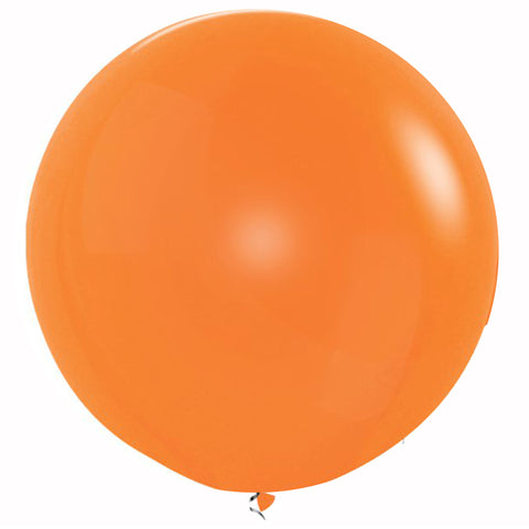 Orange 3 Feet Latex Balloon delivery all over Dubai