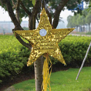 Pinata unfilled Golden star shaped - PartyMonster.ae
