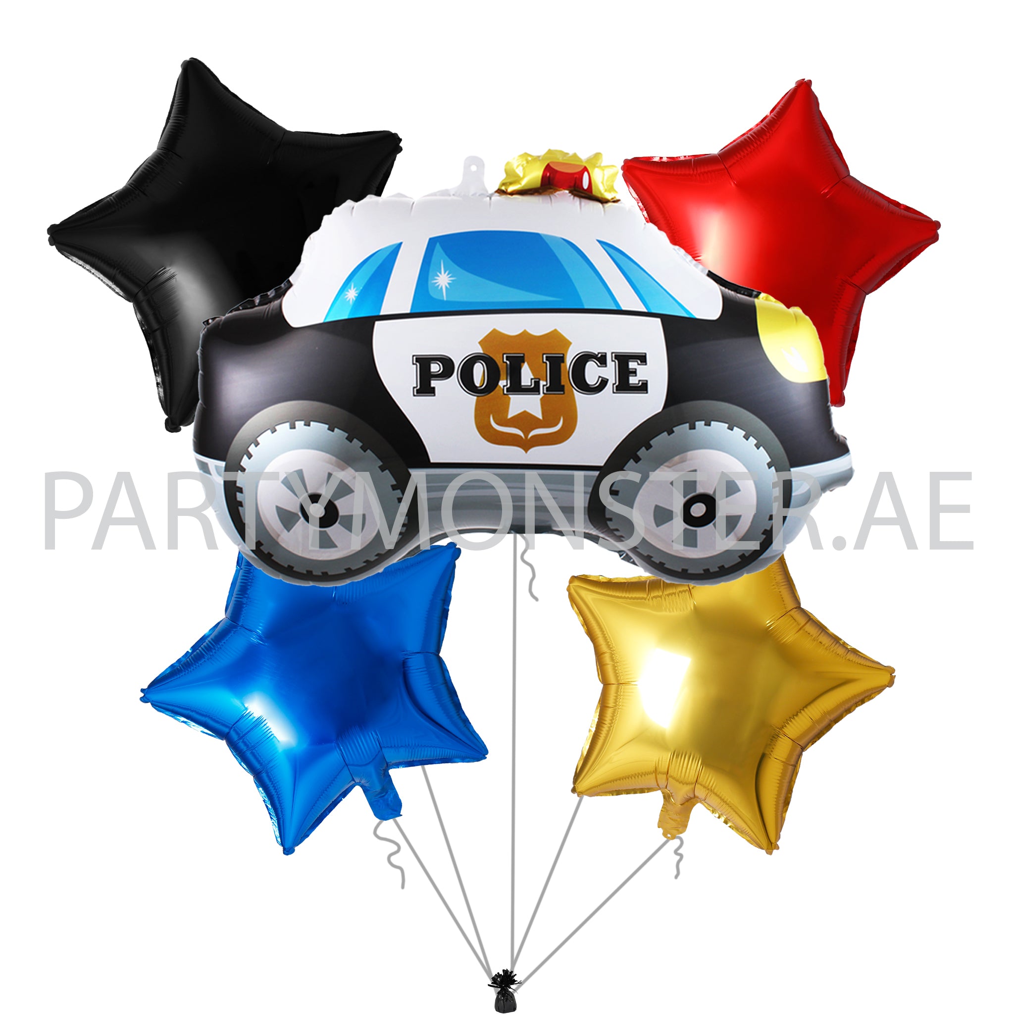 police themed balloons and party supplies delivery in Dubai