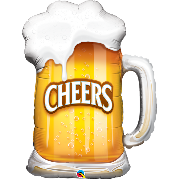 Cheers Beer Mug Balloon - 30in - PartyMonster.ae
