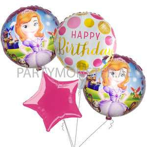 Sophia the First birthday balloons bouquet - PartyMonster.ae
