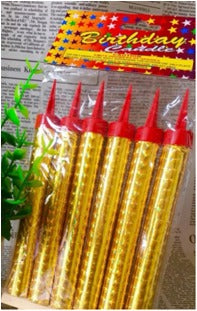 Sparkling Candles - 6pcs - PartyMonster.ae