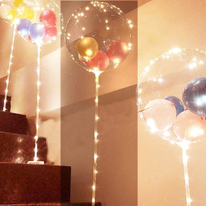 yellow led clear mylar balloon for sale online in Dubai