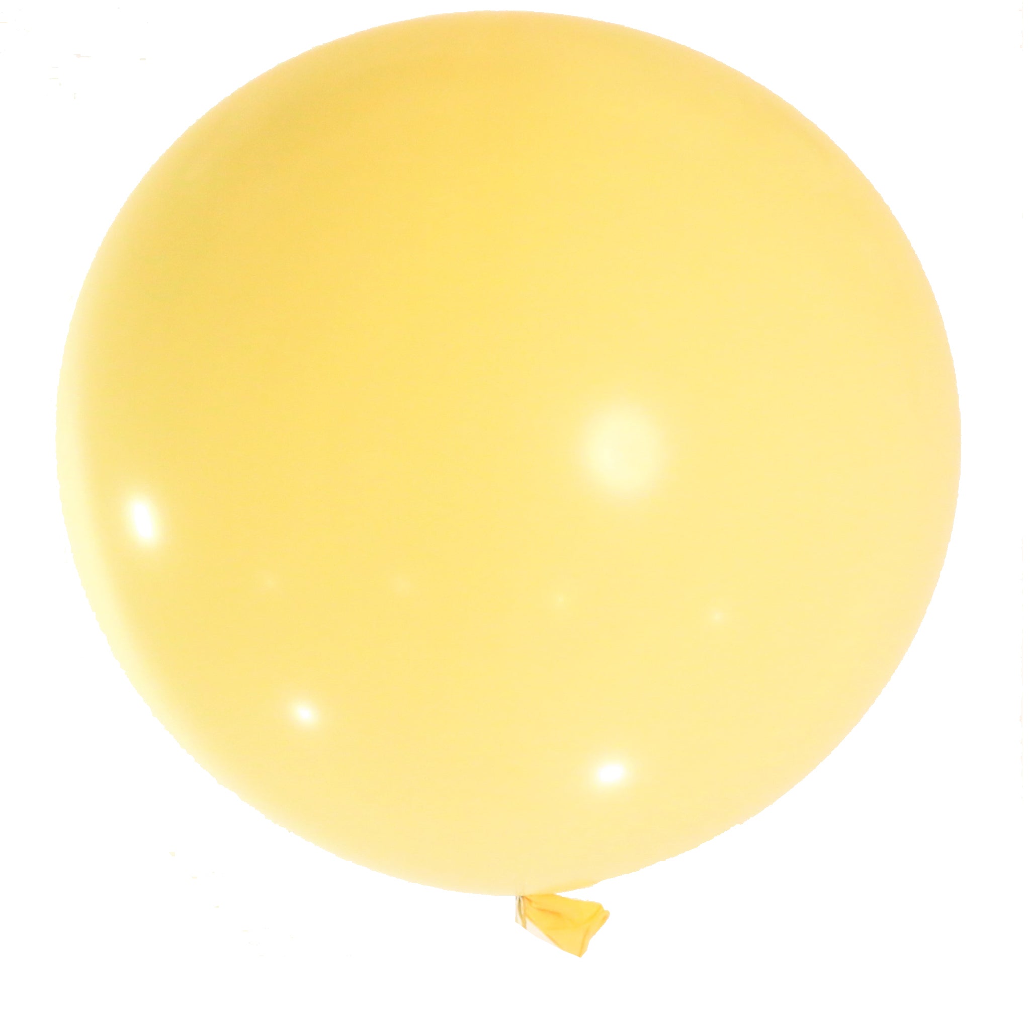 pastel yellow 3 feet latex balloons for sale online in Dubai