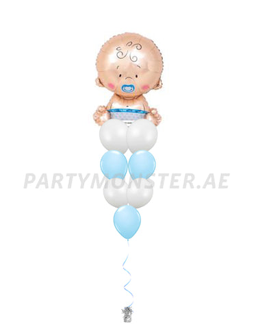 Baby boy balloons bouquet 1 - PartyMonster.ae