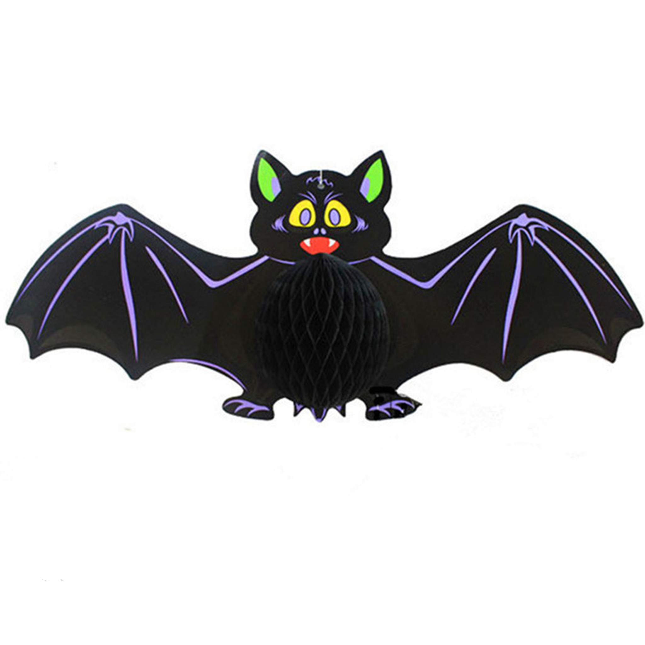 ديكورات معلقة على شكل قرص عسل على شكل خفاش 60 سم