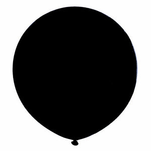 black 3 feet latex balloon for sale online in Dubai