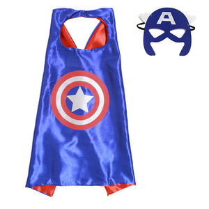 Captain America Avengers kid's drape and eye mask costume set