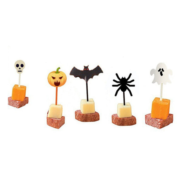 Halloween themed cup cake toppers 6 pcs